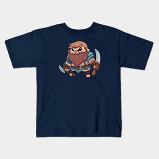 dnd dwarf warrior1 Kids T-Shirt